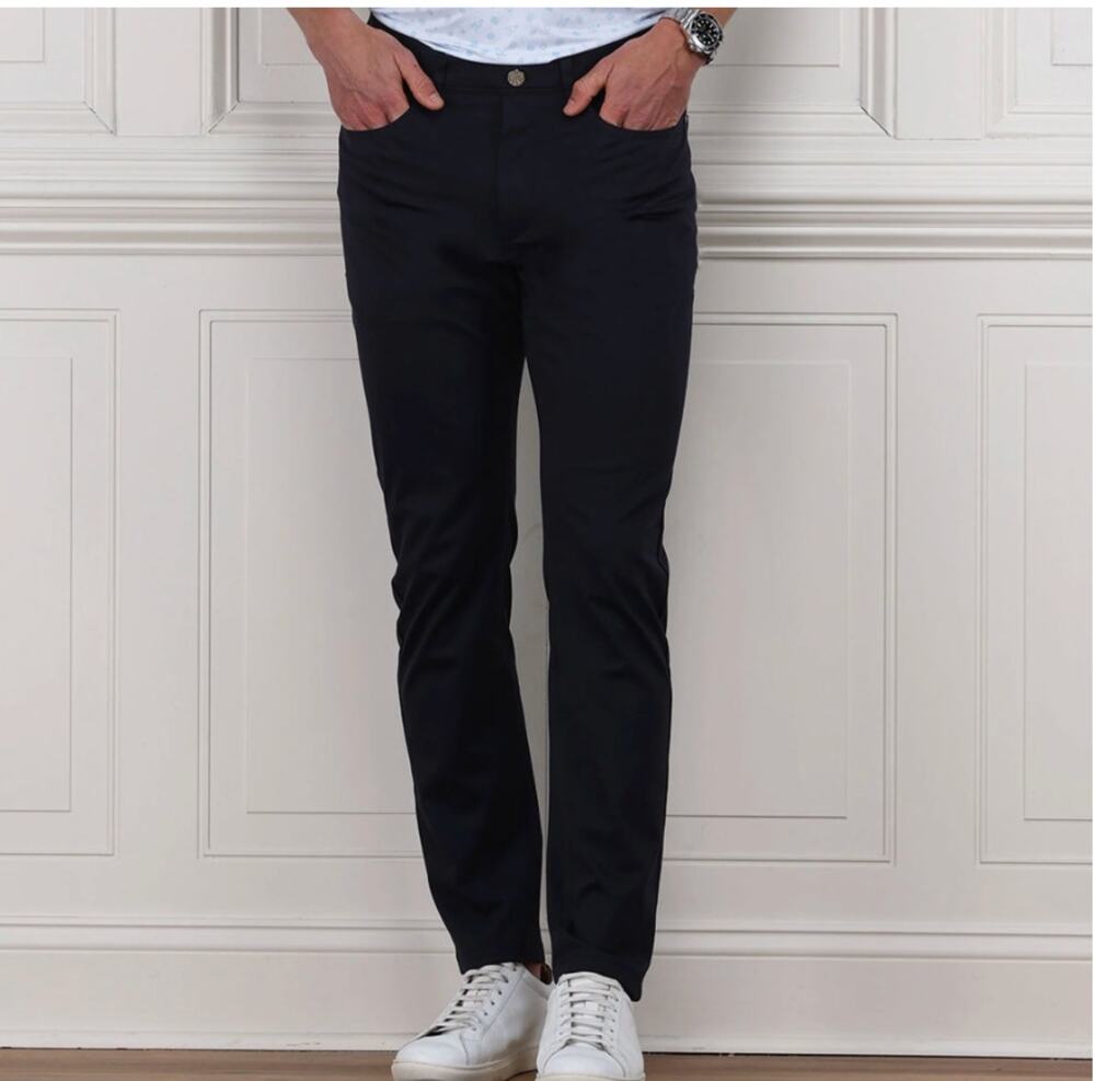 NWT Collars & Co. Men’s CEO Tech Velocity Pull-On Performance Pants Navy 40x32